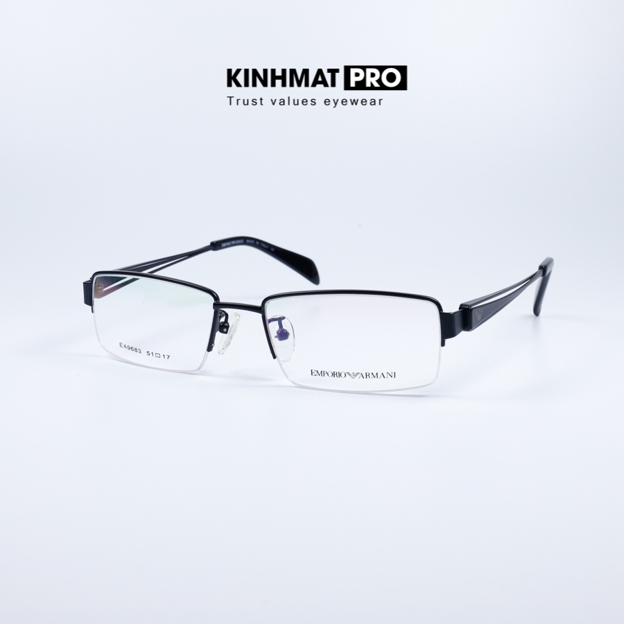 Gọng kính cận nam nữ gọng kính Emporio Armani EA9683 dáng hẹp Kính mắt Pro