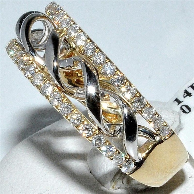 Nhẫn 18k đính đá zircon thời trang cho nữ