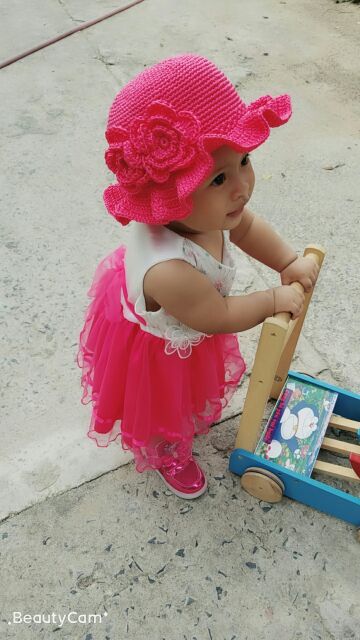 NÓN LEN CHO BÉ GÁI TỪ 1 ĐẾN 5 TUỔI