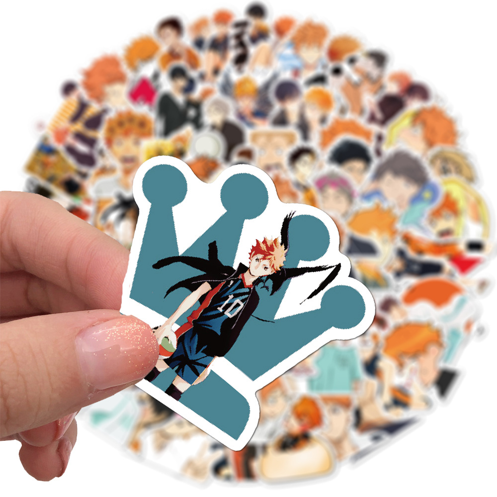 Sticker Set 102/52/50 miếng dán trang trí hình anime Haikyu chống thấm nước