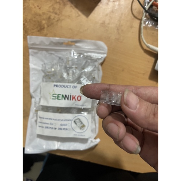 Hạt Bấm Dây Mạng SENNIKO Túi 100 Hạt