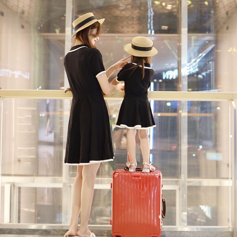 Áo polo Màu Đen Thời Trang Cho Gia Đình