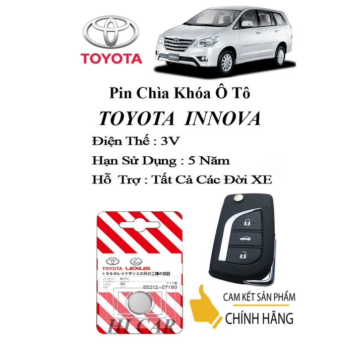 Pin chìa khóa ô tô Toyota Innova chính hãng Panasonic