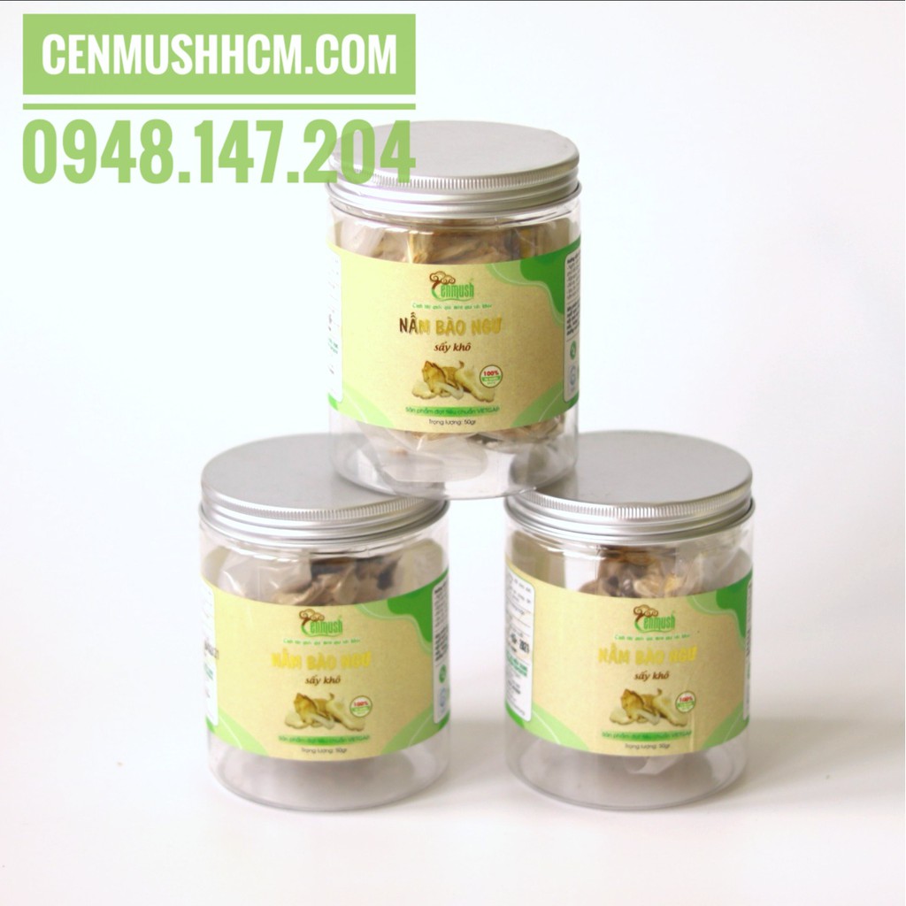 Nấm Bào ngư sấy khô CENMUSH lọ 50g