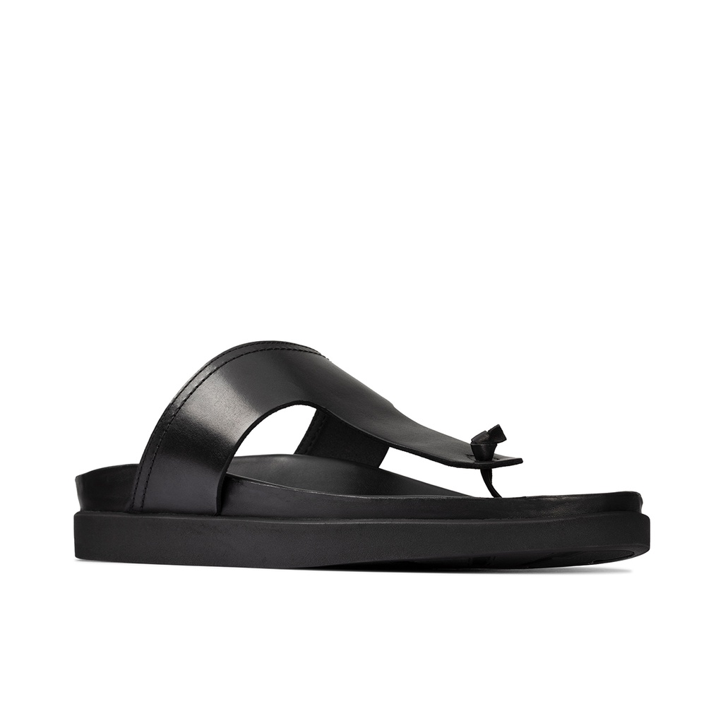 Dép xăng đan Da Nam CLARKS Sunder Post màu Đen và màu Nâu