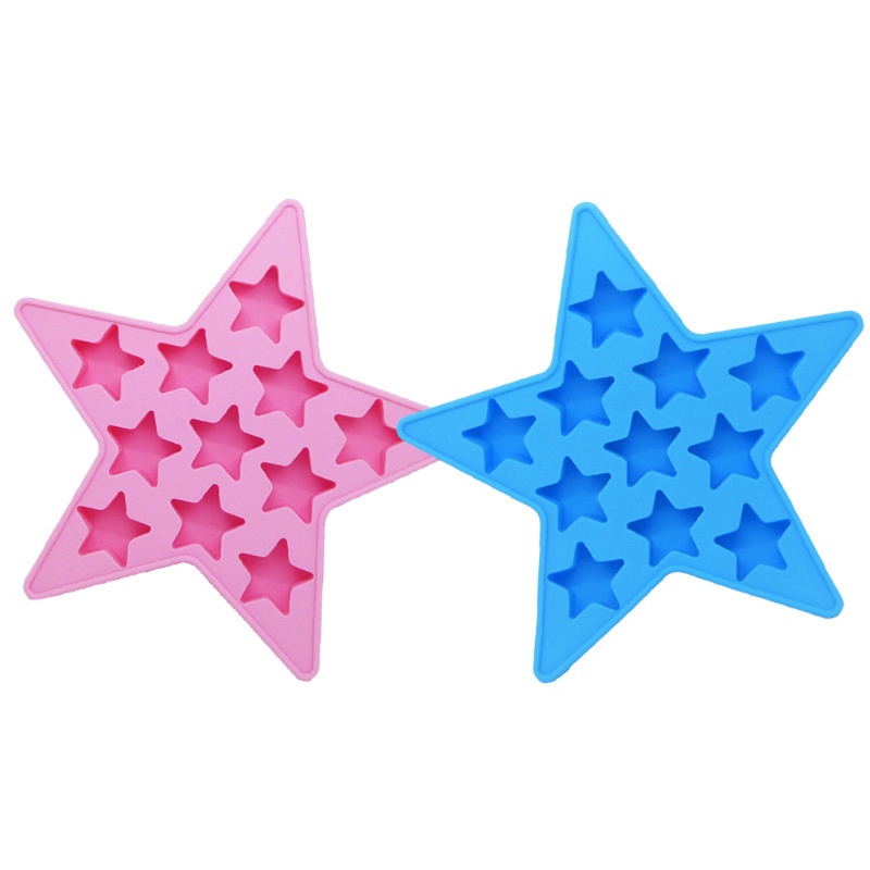 Khuôn Silicone Làm Đá Viên Hình Ngôi Sao Năm Cánh Tiện Dụng
