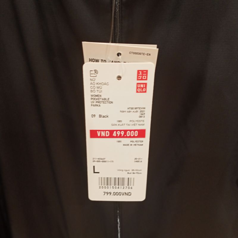 Áo Parka Chống UV Bỏ Túi