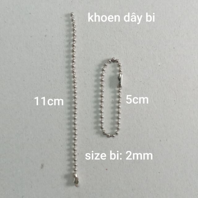 Khoen móc khóa : dây bi