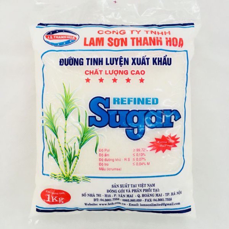 Đường tinh luyện 1kg / Đường kính trắng