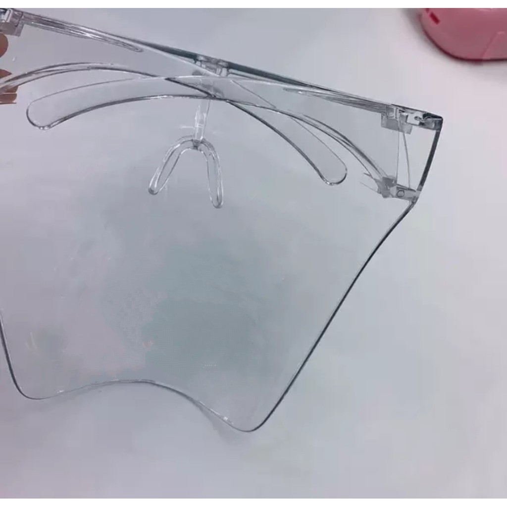 Kính che mặt chống giọt bắn nhựa cao cấp, an toàn, dễ sử dụng - khẩu trang nhựa - màn chắn thời trang