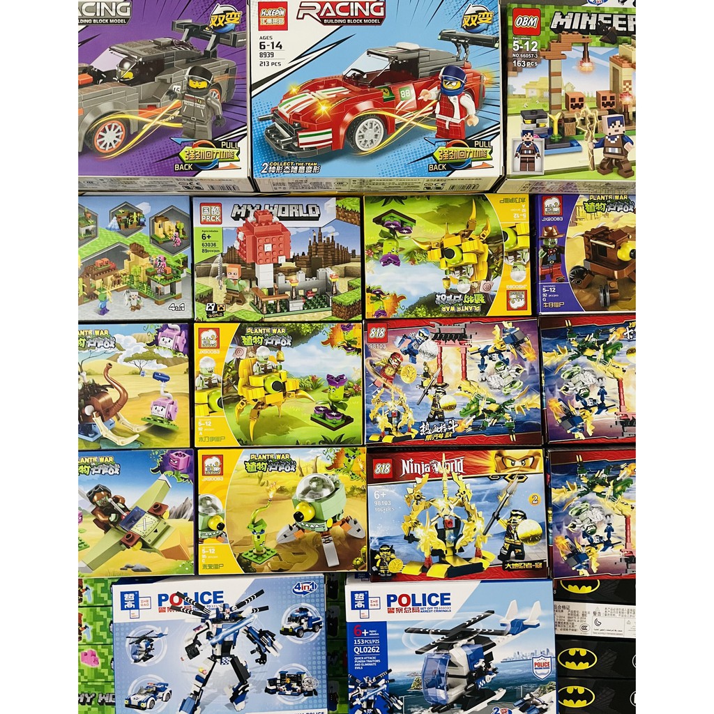 Combo Bộ Đồ Chơi LEGO Lắp Ráp Xếp Hình Sáng Tạo - Tổng hợp nhiều mẫu