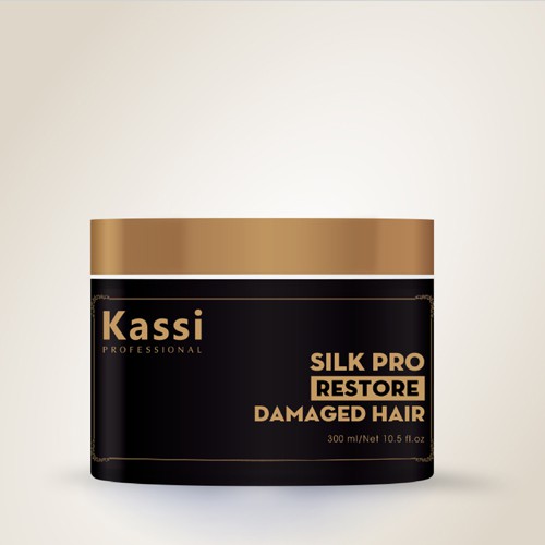 Kem hấp Dầu phục hồi hư tổn Kassi Silk Pro Repair 300ml