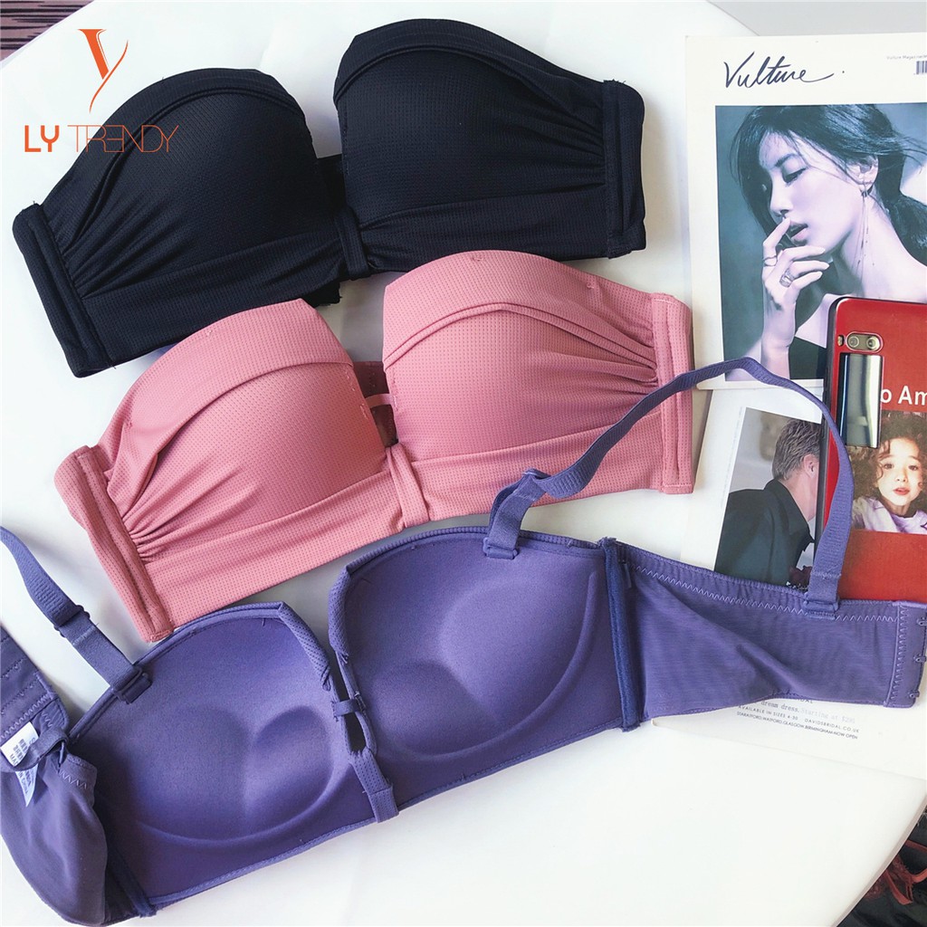 Áo ngực không gọng cúp ngang, rãnh V, nâng đẩy tạo khe, áo lót không dây LYTRENDY AQ10 | BigBuy360 - bigbuy360.vn