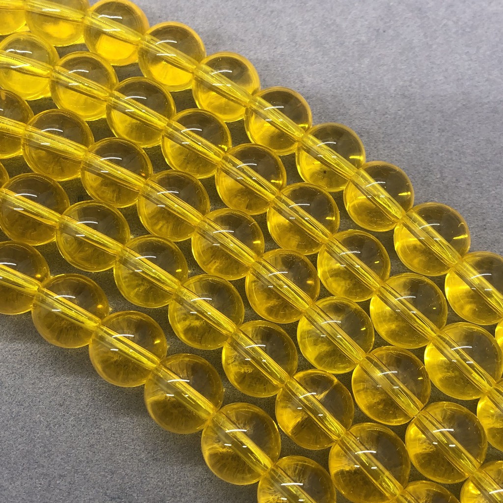 Hạt pha lê thạch anh vàng 4-12mm dành cho tự làm cho trang sức đeo tay thủ công