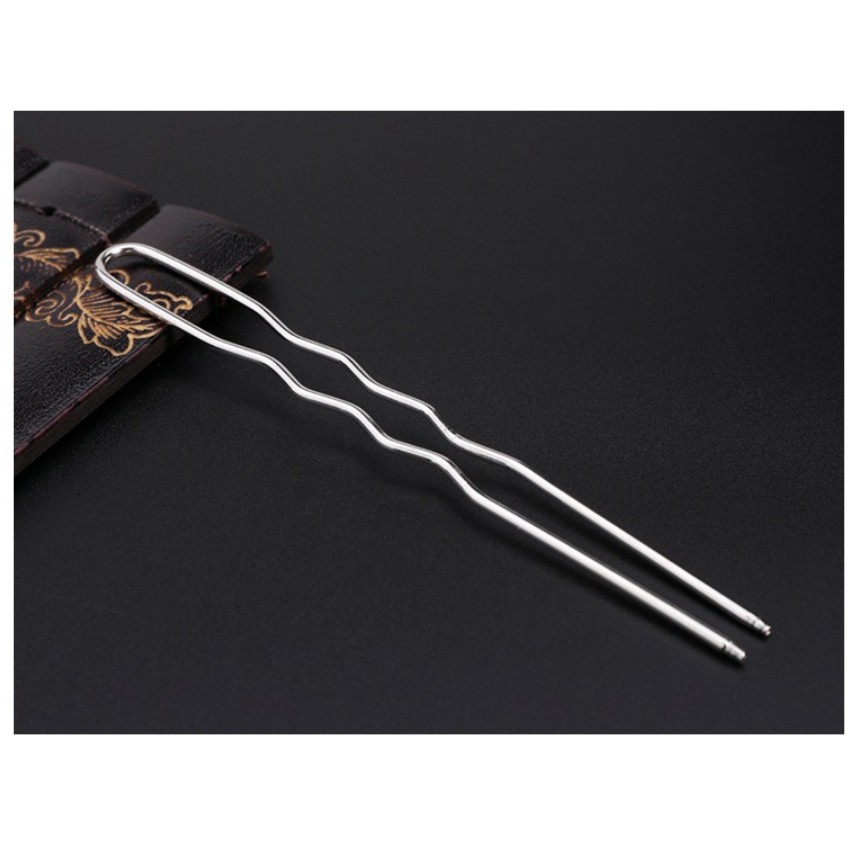 Cán Trâm Chữ U Gợn Sóng Màu Vàng 11cm - Triền hoa quấn / cuốn chỉ - Bách hóa Na na Handmade DIY