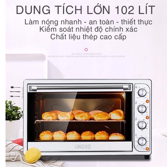 [Hàng sẵn] Lò nướng 102l UKOEO. Lò vi sóng cao cấp đa chức năng.Chính hãng. Bảo hành 12 tháng Chưa Có Đánh Giá