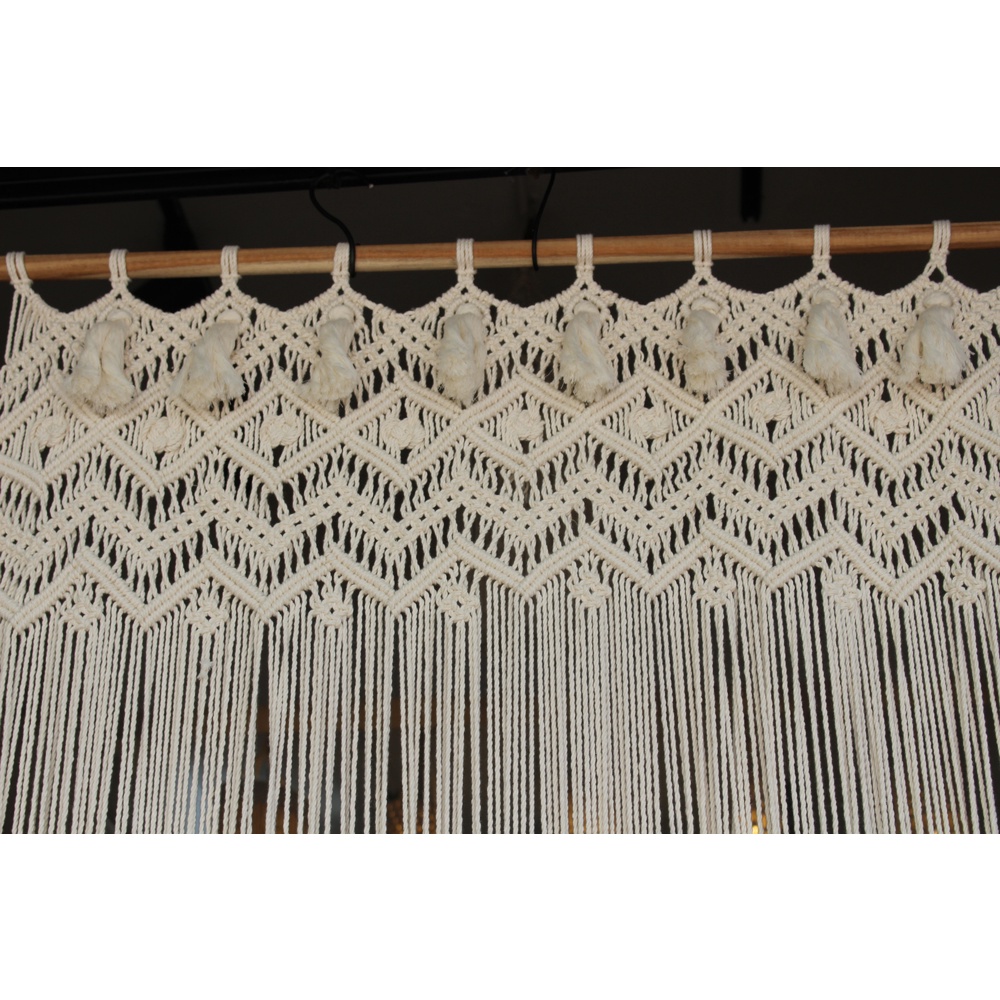 Rèm cửa macrame cao 2,2m- trang trí nhà cửa, đồ decor