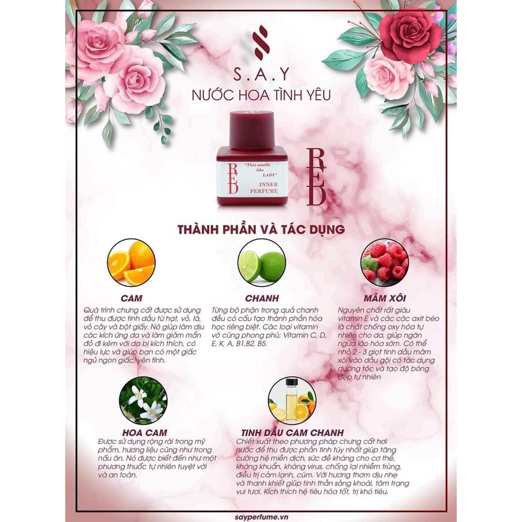 Nước hoa vùng kính S.A.Y hải âu việt- chính hãng 100%