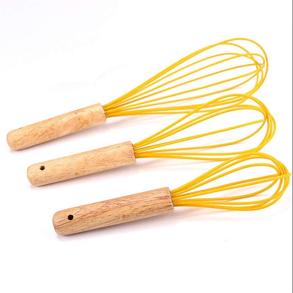 Set 3 Dụng Cụ Đánh Trứng Bằng Silicon Thân Thiện Với Môi Trường