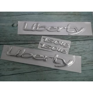 Bộ tem decal chữ nổi liberty