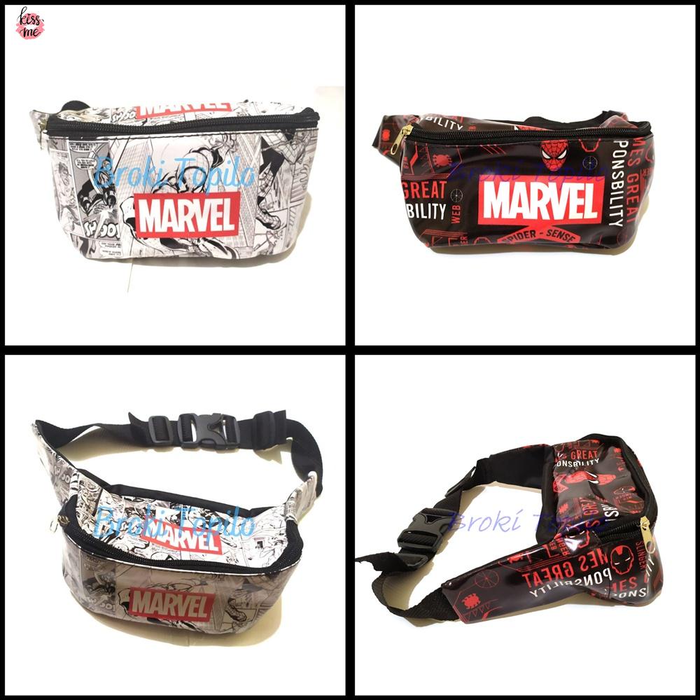 Túi Đeo Hông In Hình Marvel Cá Tính Cho Bé Trai