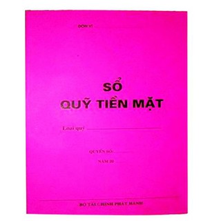 Sổ quỹ tiền mặt