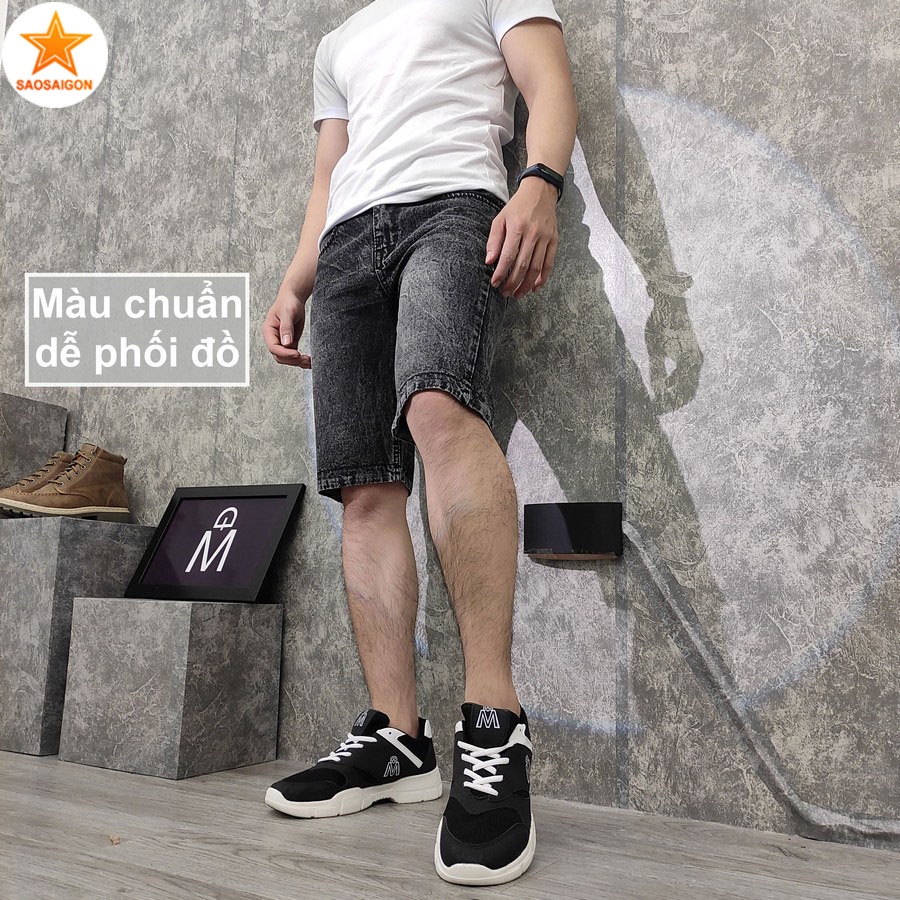 Quần short nam [ HÌNH THẬT ] jean đẹp chuẩn form siêu bền SG110 Saosaigon