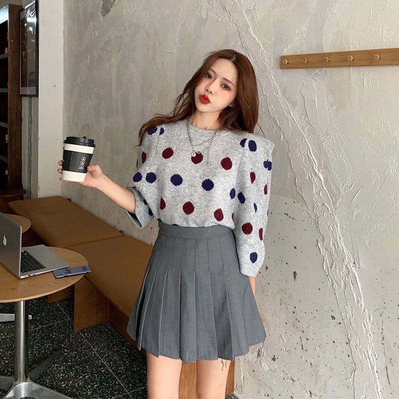Chân váy tennis xếp ly màu xám M859