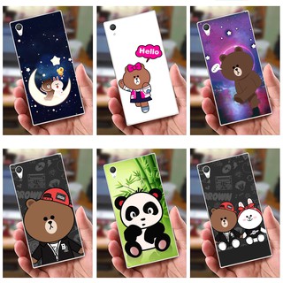 Ốp lưng Sony Xperia Z1 (dẻo viền trắng trong) - Hình Gấu Thỏ