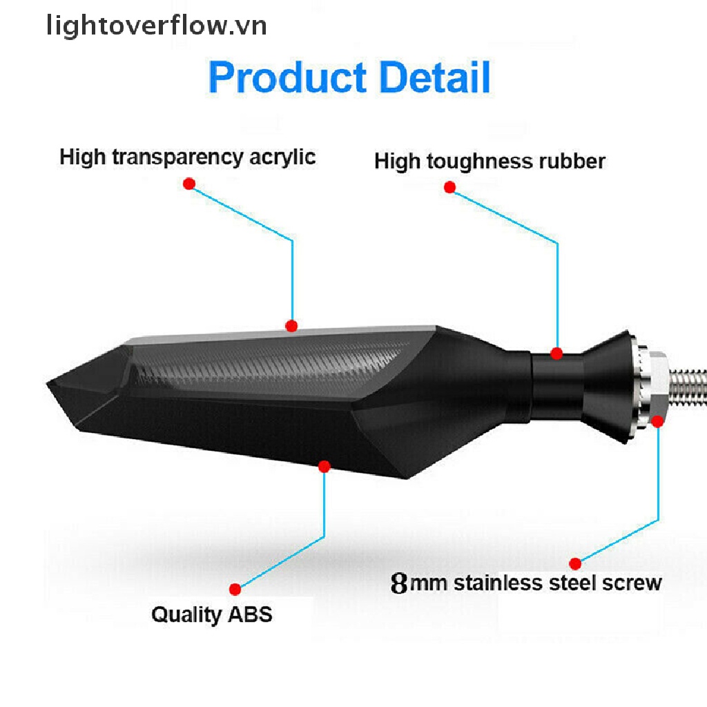 Đèn LED Xi Nhan 8mm Chuyên Dụng Cho Xe Mô Tô [VN]