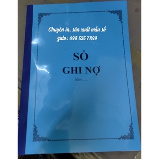 Sổ ghi nợ A4 50 tờ in 1 mặt