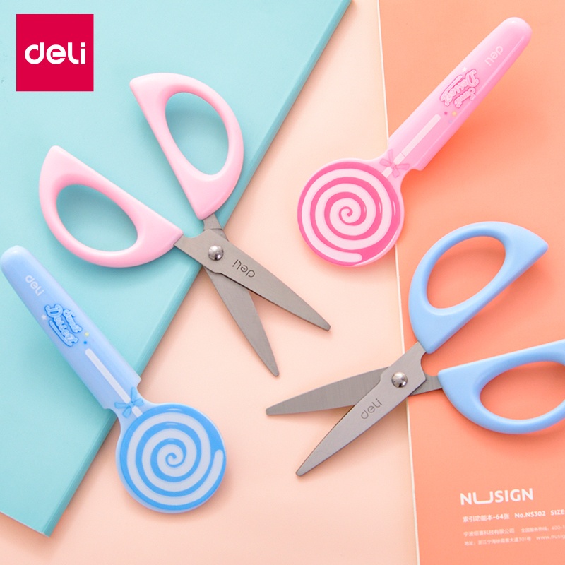 Kéo cắt có tay cầm an toàn dễ thương cho bé DIY