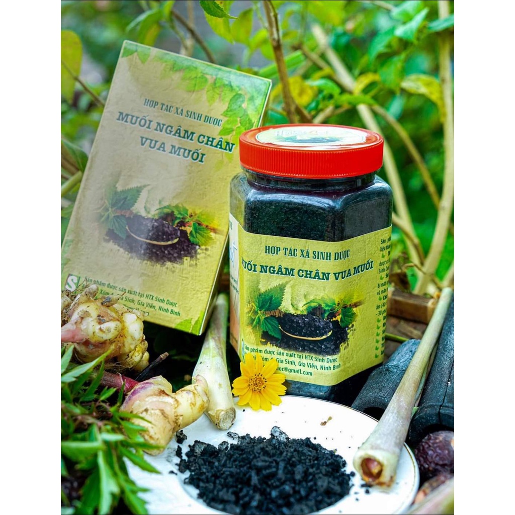 Muối Ngâm Chân Thảo Dược Vua Muối HTX Sinh Dược 550gr