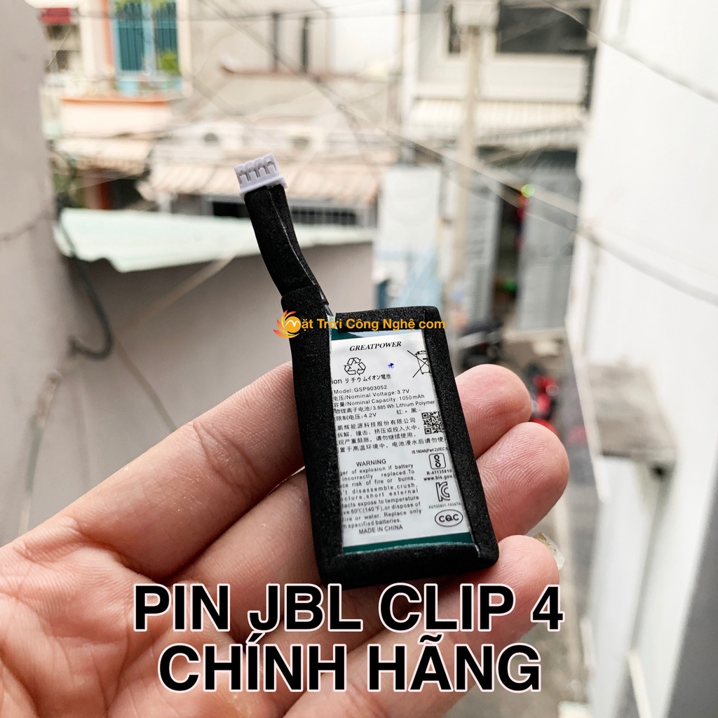 Pin loa JBL Clip 4 chính hãng GreatPower - thay pin loa bluetooth JBL Clip 4 - Mặt Trời Công Nghệ