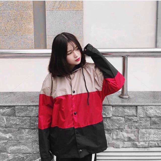 Áo Khoác Dù Phối Màu