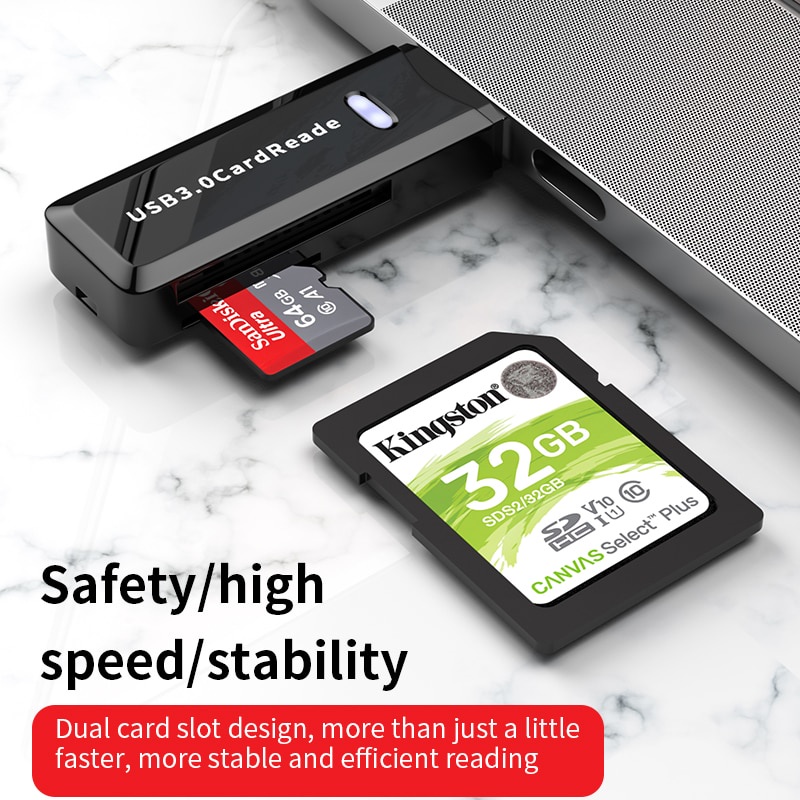 Đầu Đọc Thẻ Nhớ Usb 3.0 Cho Tf Micro Sd Mac Windows Linux Chrome Pc Laptop | BigBuy360 - bigbuy360.vn