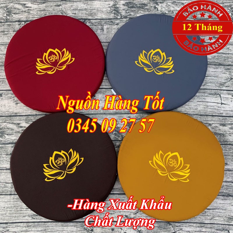 Nệm Ngồi Thiền Tròn MANDALA 50x5cm Thư Giãn Tinh Thần, Giảm Căng Thẳng - Bảo Hành 12 Tháng
