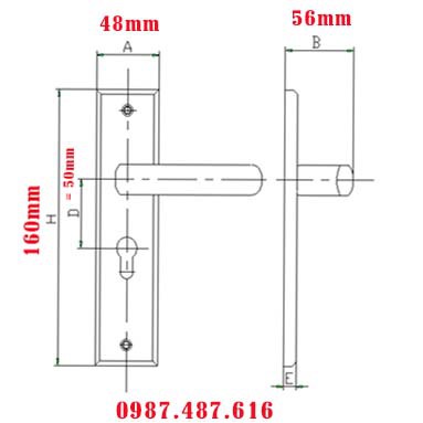 KHÓA TAY GẠT PHÒNG VIỆT TIỆP 04502