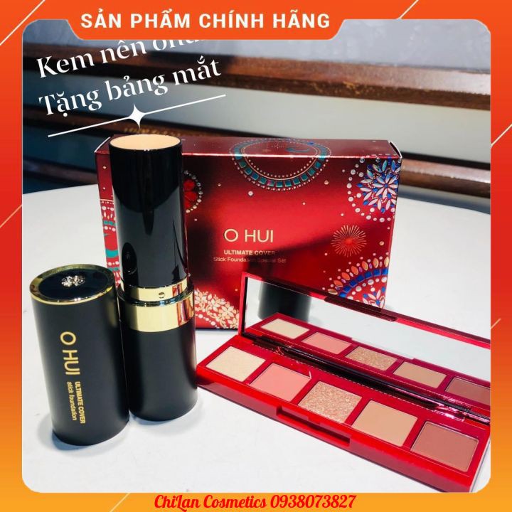 [CHÍNH HÃNG] Kem Nền OHUI Dạng Thỏi Che Khuyết Điểm Siêu Đỉnh Tặng Phấn Mắt
