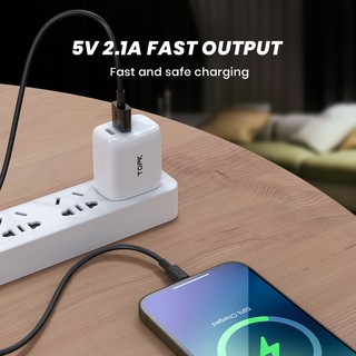 Cáp sạc TOPK AN02 micro USB type C