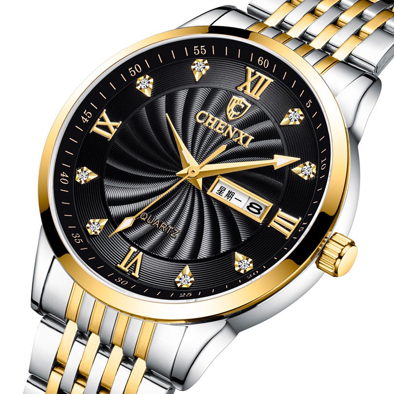 Đồng Hồ Nam Nữ CHENXI 8212 Chất Liệu Thép Không Gỉ