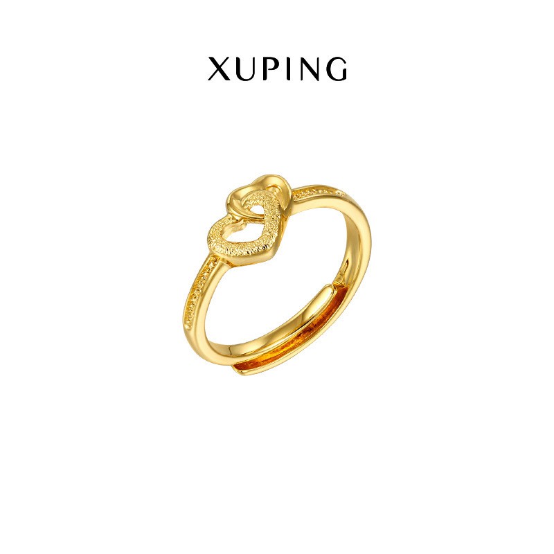 Nhẫn Nữ Mạ Vàng 24K, Thiết Kế Trái Tim Đơn Giản Hàn Quốc - XPN08