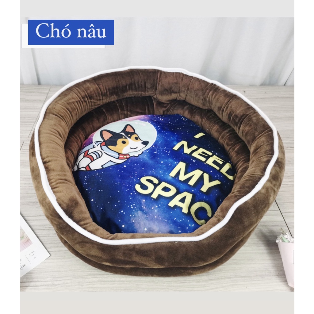 Ổ đệm tròn cho chó mèo 50x20cm KHÁCH INBOX CHỌN MÀU