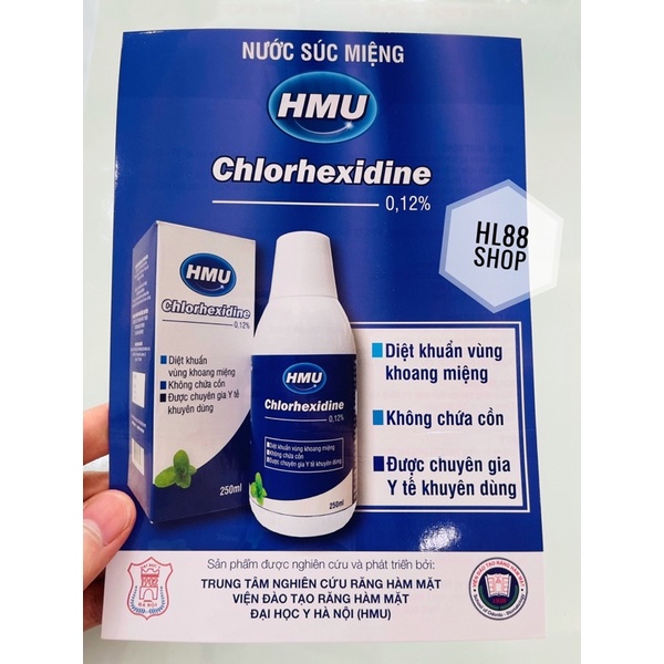 Nước súc miệng HMU Chlorhexidine của Đại học Y Hà Nội