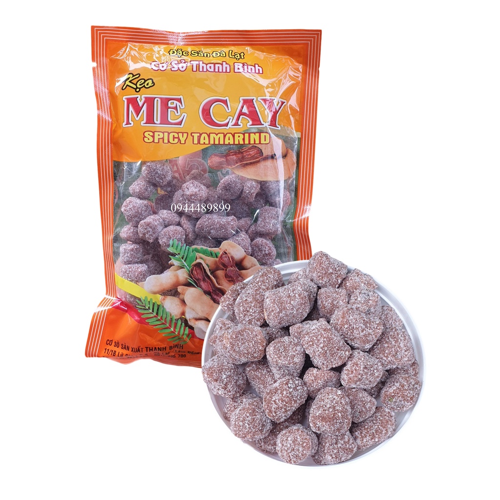 Quà Tết 2022] Kẹo Dẻo me cay gói 200g - Đặc sản Đà Lạt - bánh kẹo ăn vặt ngon
