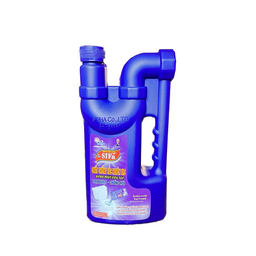Chất Thông tắc bồn cầu toilet, thống tắc cống Sifa siêu tốc 1.4kg - 1.6kg,  nhanh gấp 10 lần, hiệu quả sau 3-5 phút
