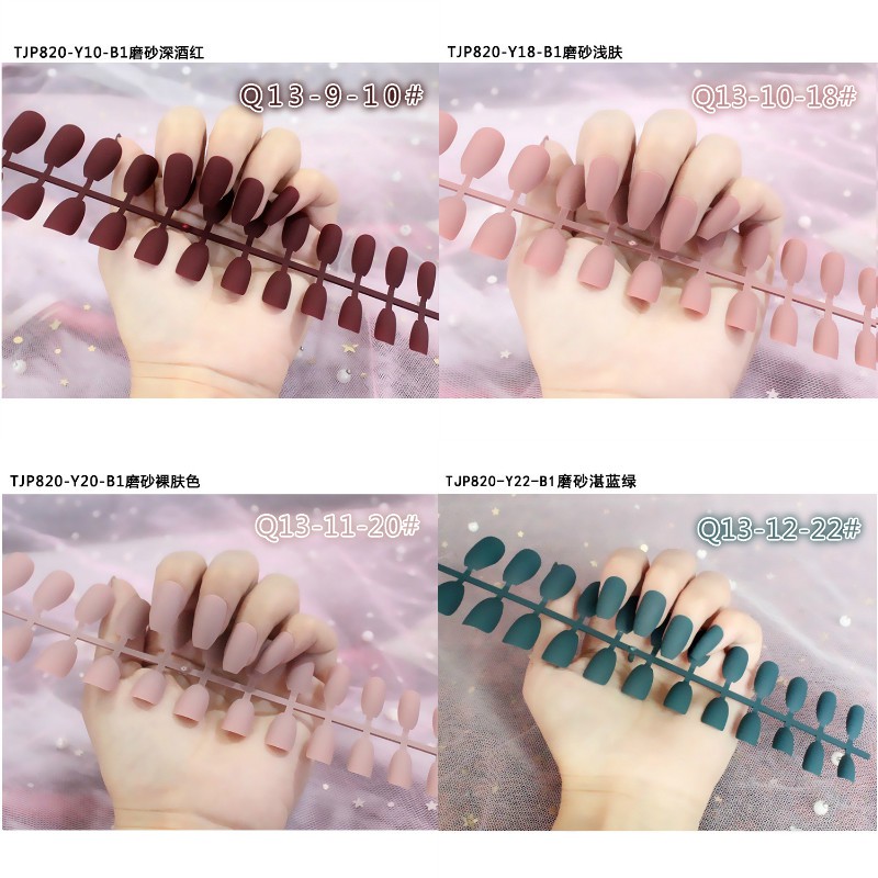 Bộ 24 Móng Tay Giả Trang Trí Nail Xinh Xắn