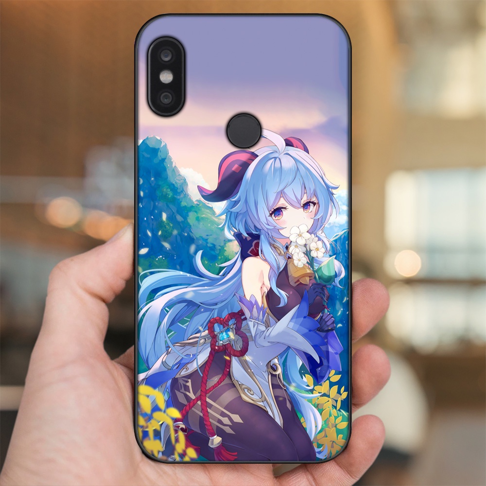Ốp lưng Xiaomi Redmi Note 5, Note 5 Pro viền đen in hình Ganyu Genshin Impact