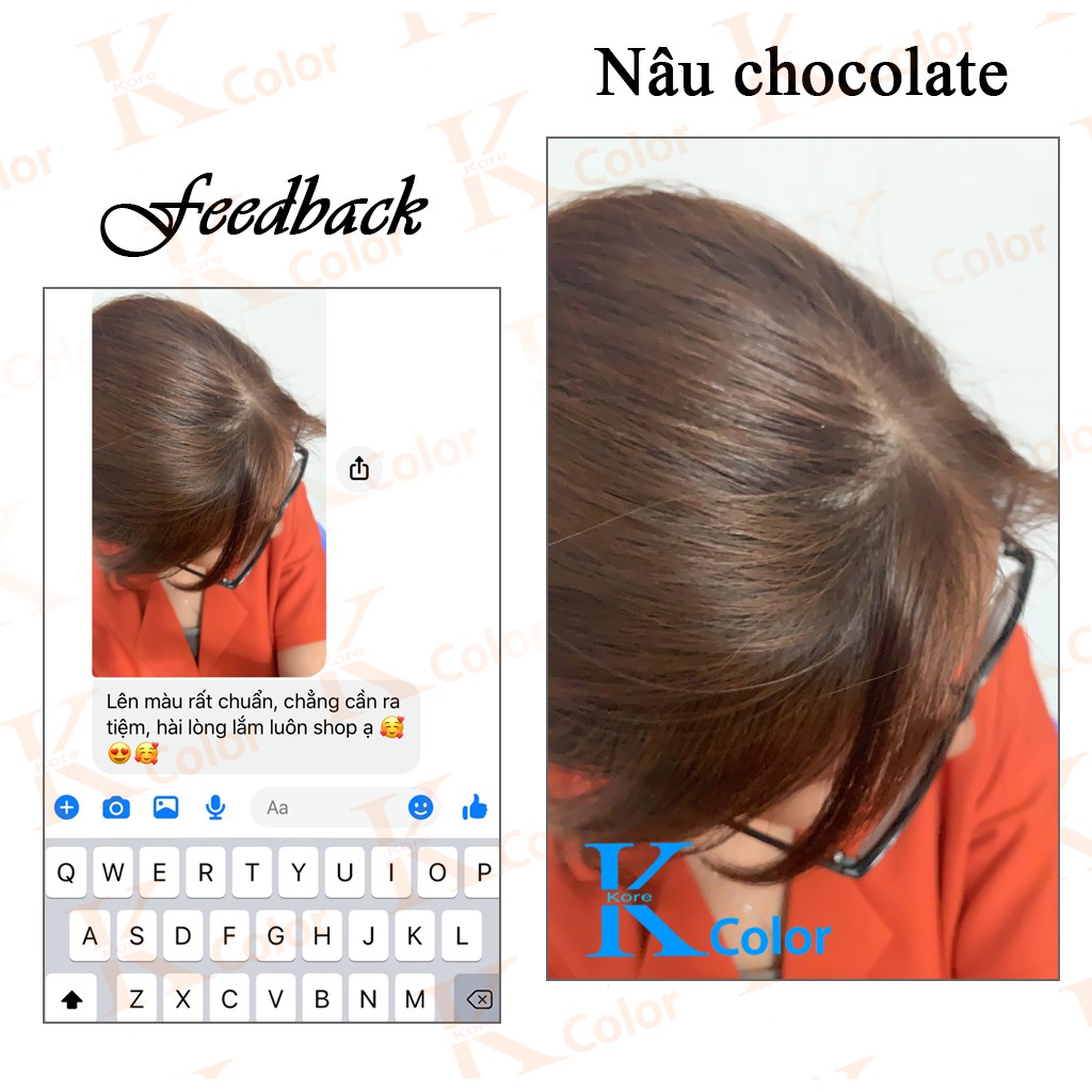 Thuốc nhuộm tóc màu NÂU CHOCOLATE KoreColor