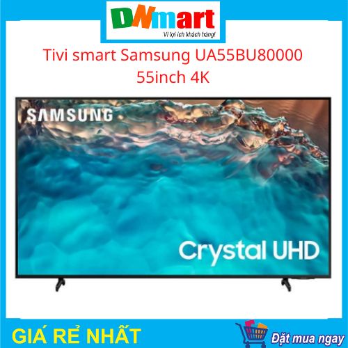 Smart Tivi Samsung UA55BU8000 55inch 4K, Năm 2022